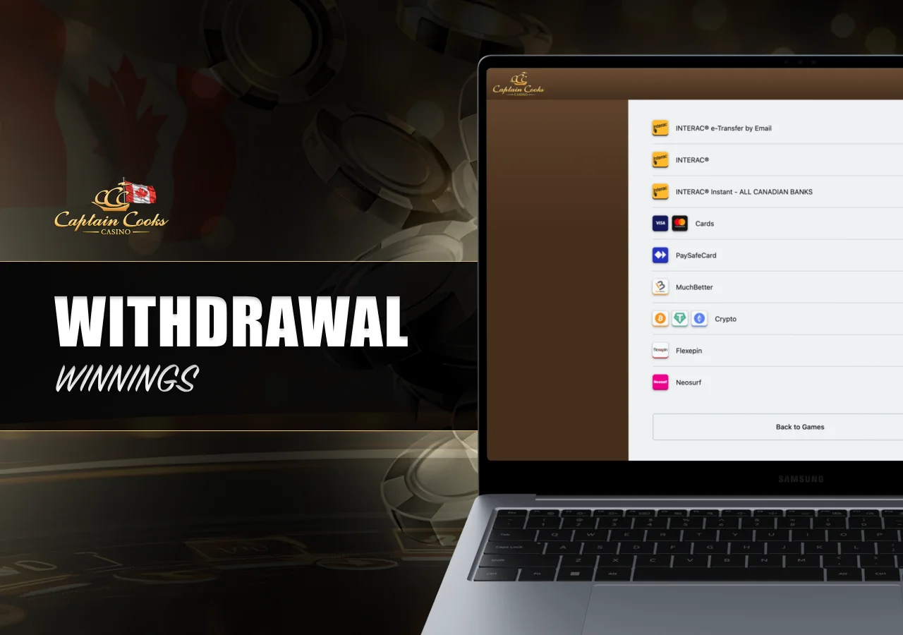 Withdrawal process covering payment methods, verification and processing times